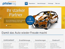 Tablet Screenshot of carrosseriepfister.ch